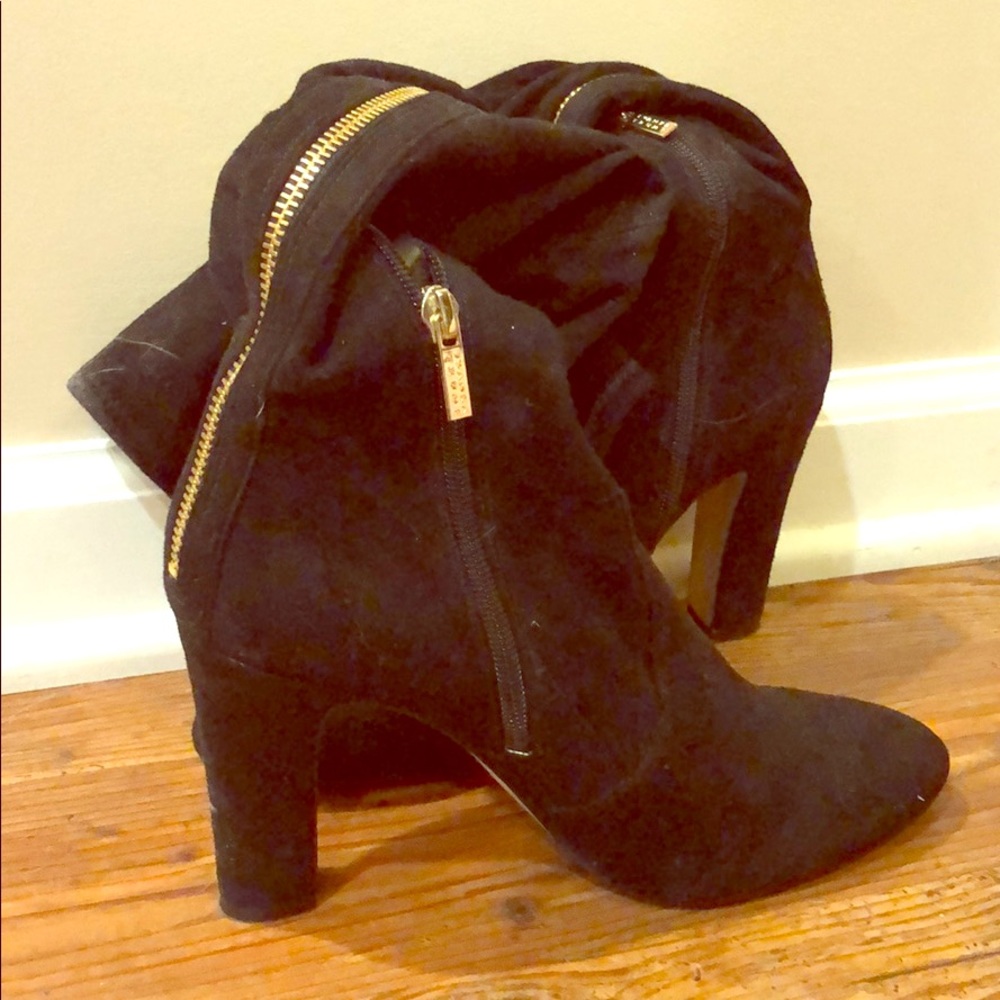 Ivanka Trump Brand High boot black suede